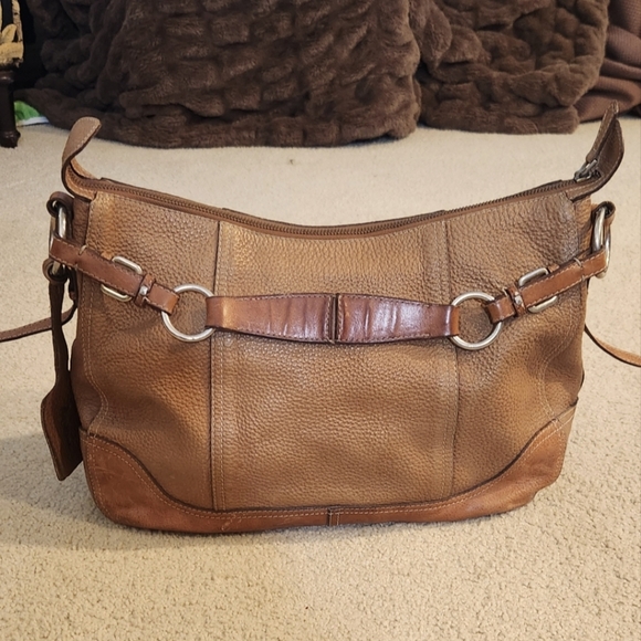 Brown Leather Shoulder Bag - Picture 1 of 6